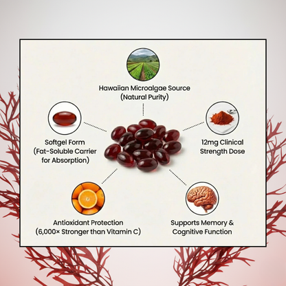 Astaxanthin Softgels — Targeted support for vision, skin, and cell health